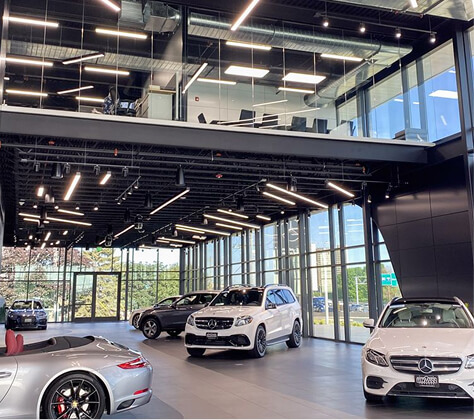 Automobile showrooms