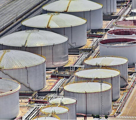 Industrial storage tanks