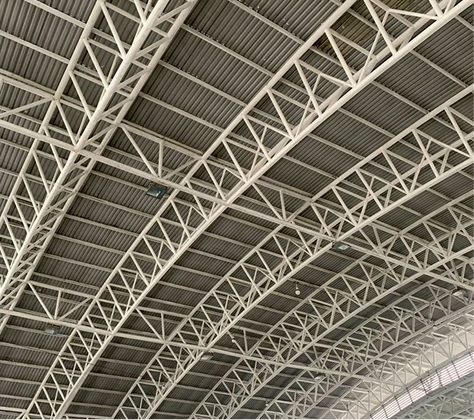 Large-span arc roofs